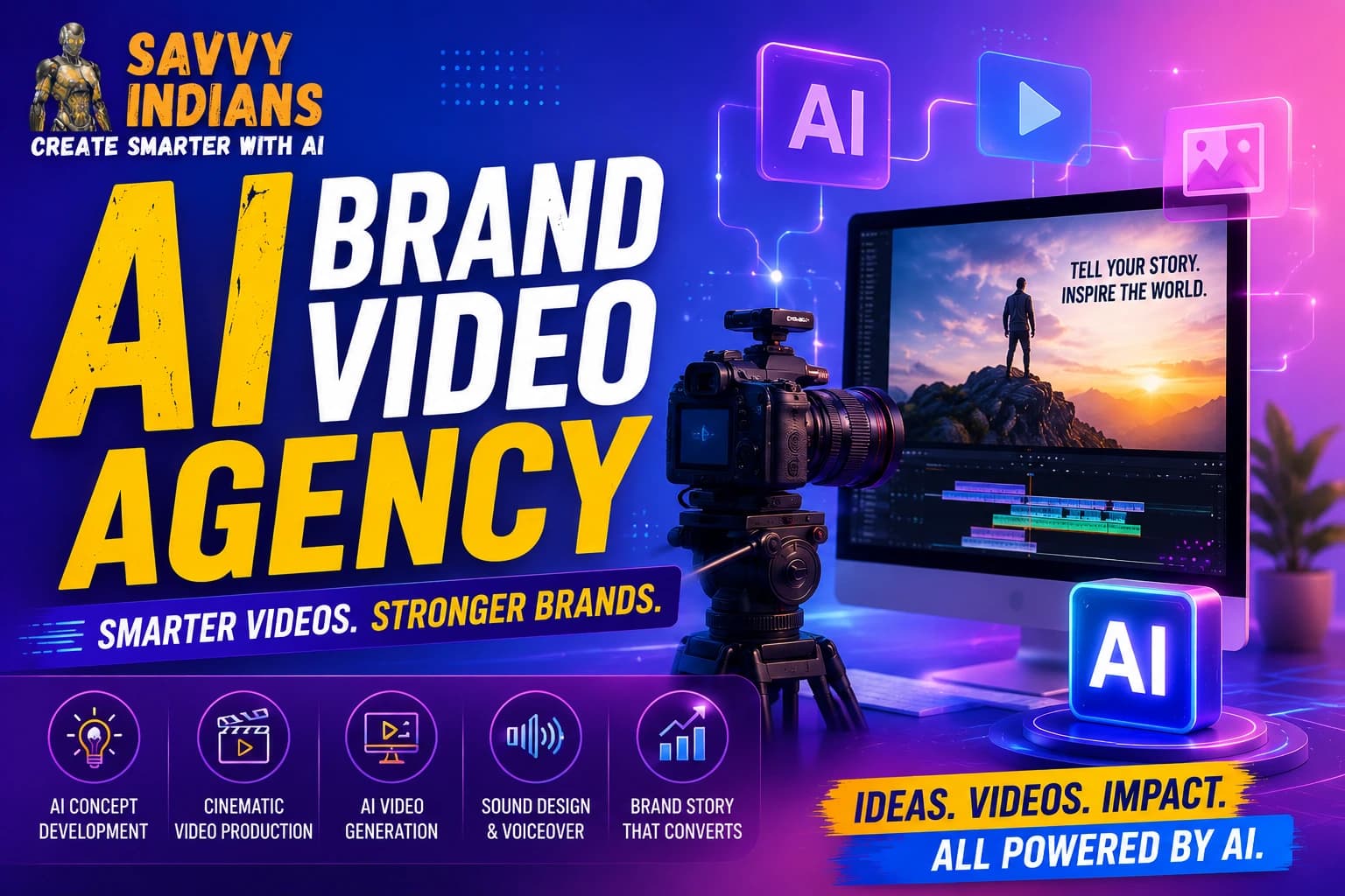 AI Brand Video Agency | Savvy Indians