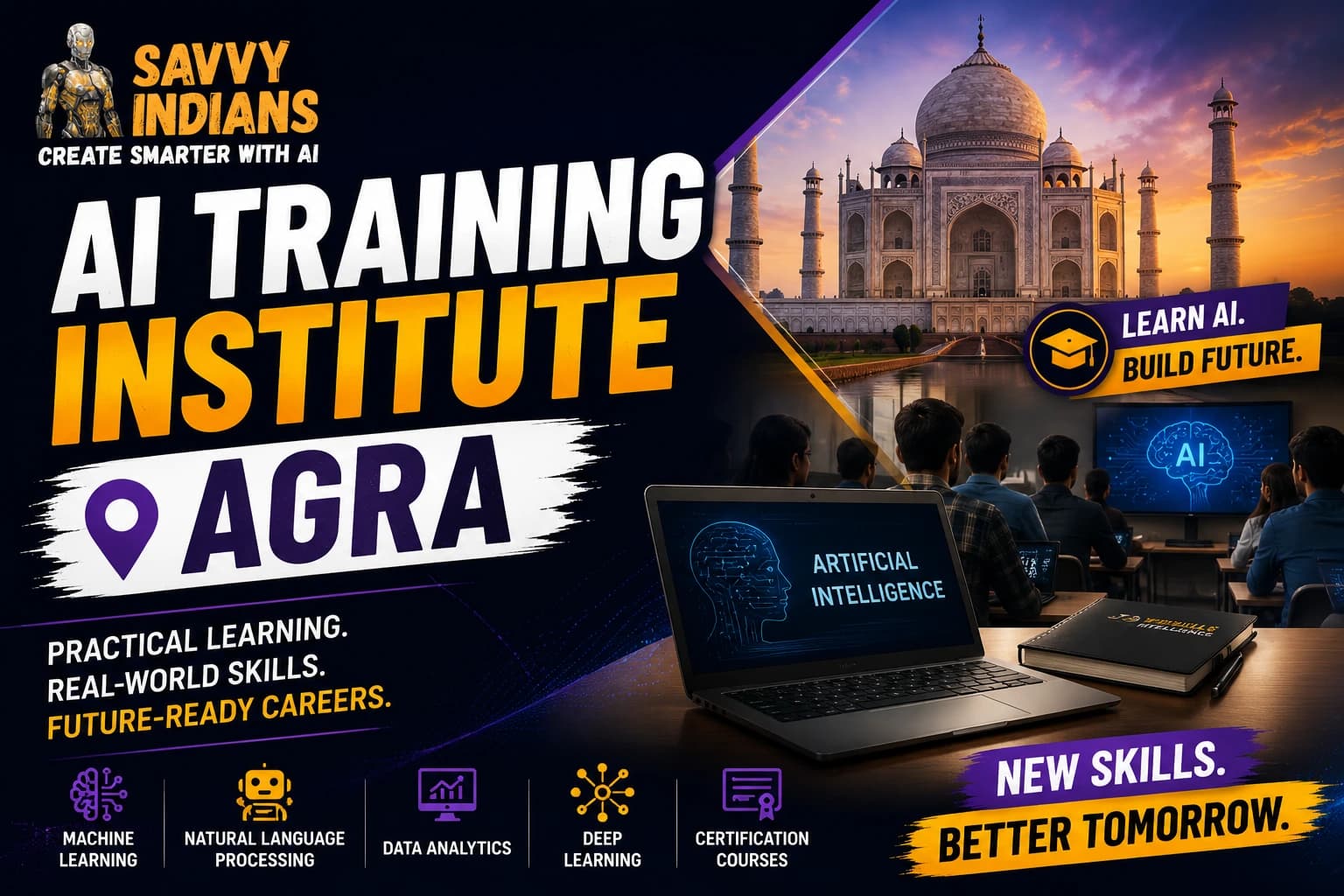 AI Training Institute Agra | Learn AI, Automation & Generative AI with Savvy Indians