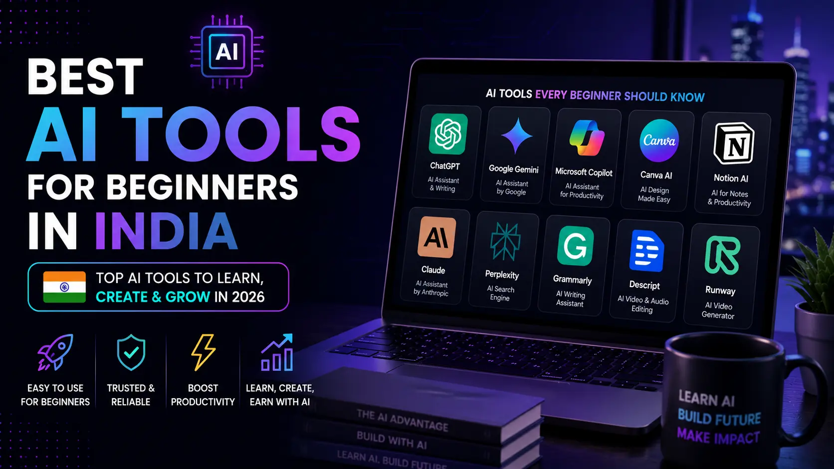 Best AI Tools for Beginners in India