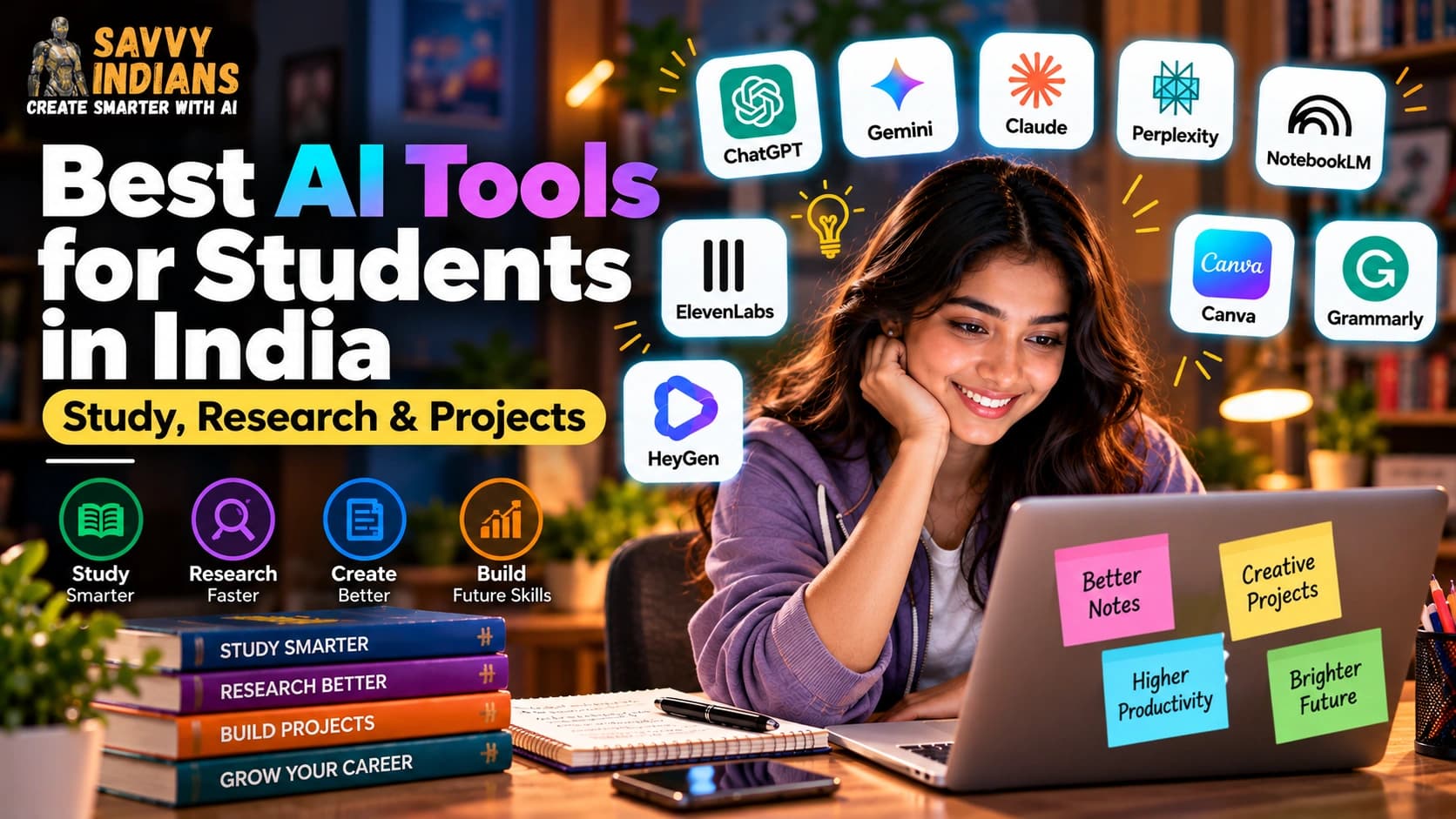 Best AI Tools for Students in India: Study, Research & Projects