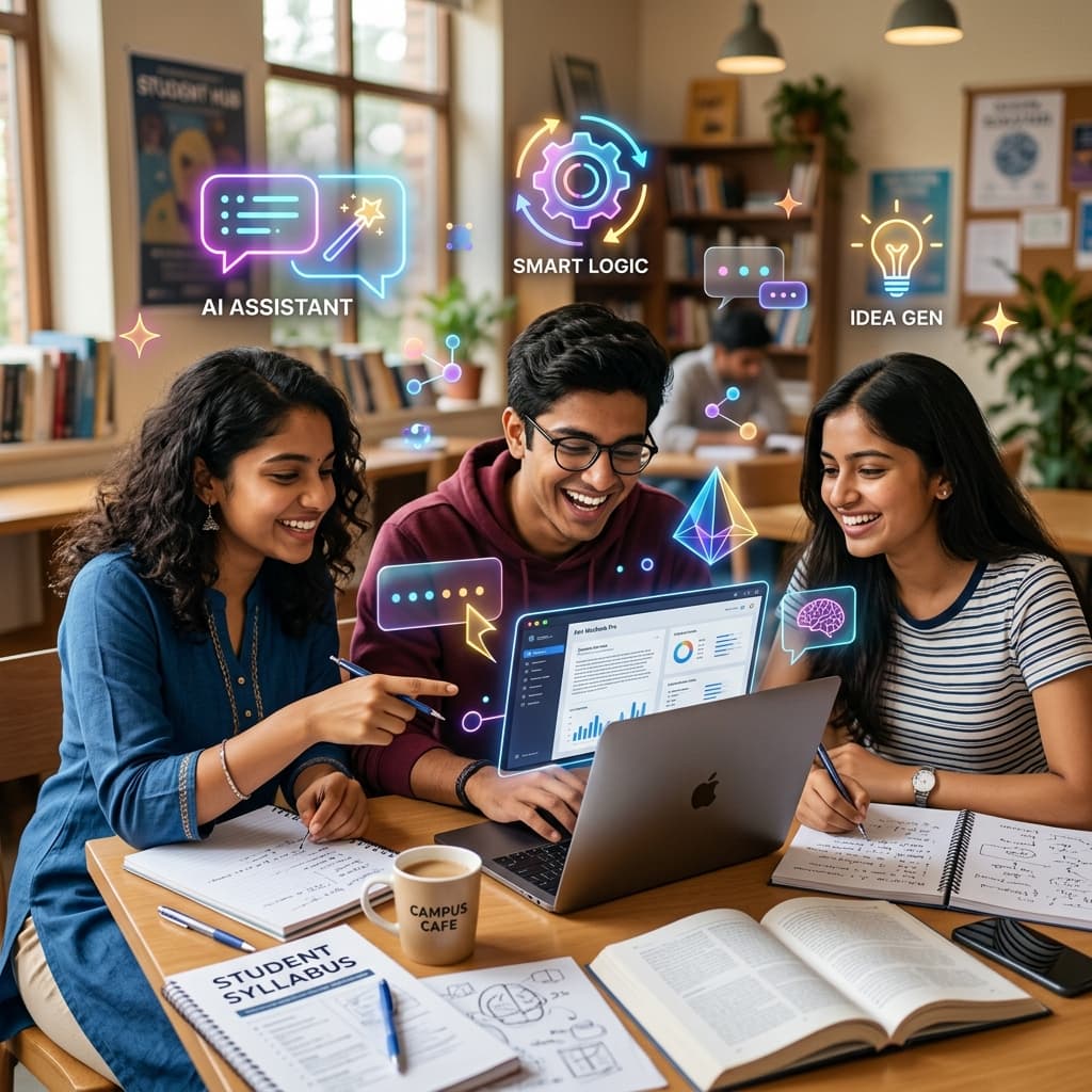 AI tools for students in India for studying, research, and projects.